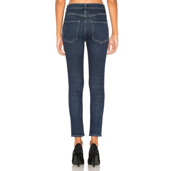 Agolde Sophie High Rise Skinny Crop jeans in medium blue (Reverb), size 28 - Picture 4 of 10